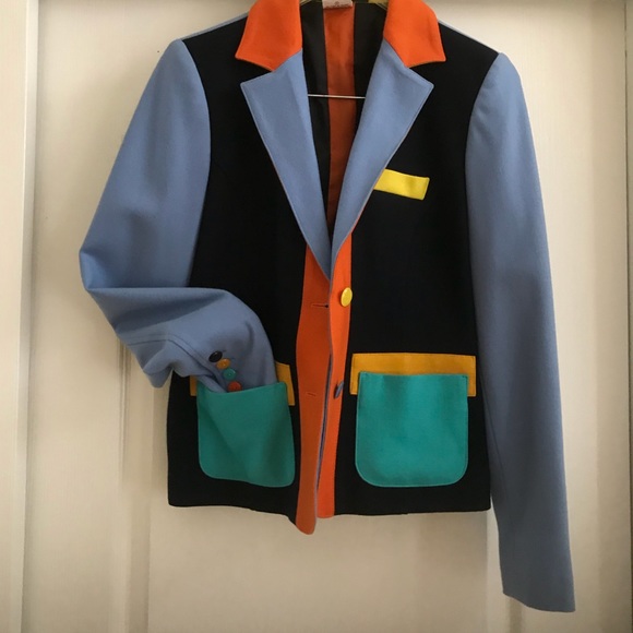 Harve benard Wool -viscose colorful jacket - Picture 2 of 4